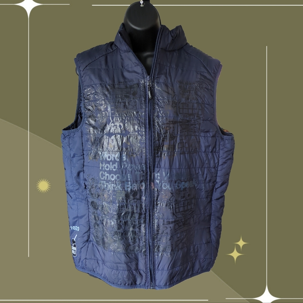 🍋✨ One of a kind! snow milk reworked vest mens l